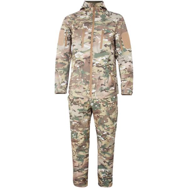 Костюм камуфлированный ( камуфляж ) TAC Softshell мембранный ветровлагозащитный camo-multi (1107260) - ВОЕНТОРГ ТЫЛОВИК