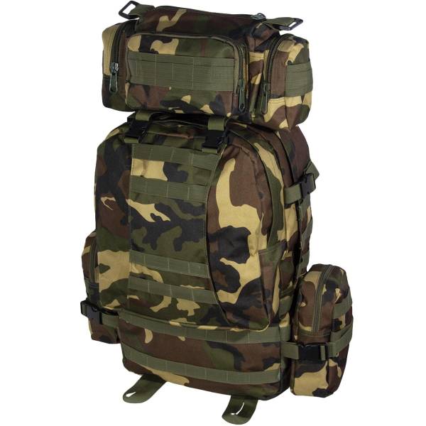 Рюкзак TAC тактический камуфлированный со сьемными подсумками 60х35х15 30 л нато (3306989) - HAKKI