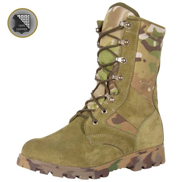 Ботинки с высоким берцем ( берцы ) GARSING ( ГАРСИНГ ) TACTICS LUХ MULTI 0108 МО облегченные CAMO-MULTI (1502075) - HAKKI
