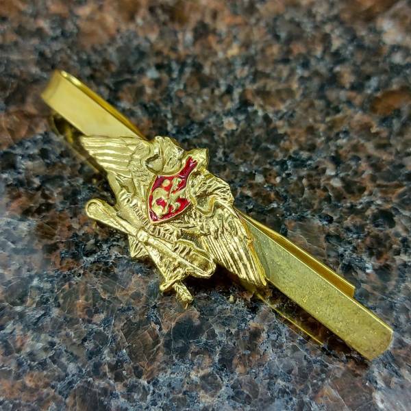 Заколка ( зажим закрепка ) для галстука ВКС / ВВС России латунная (2111023) - HAKKI