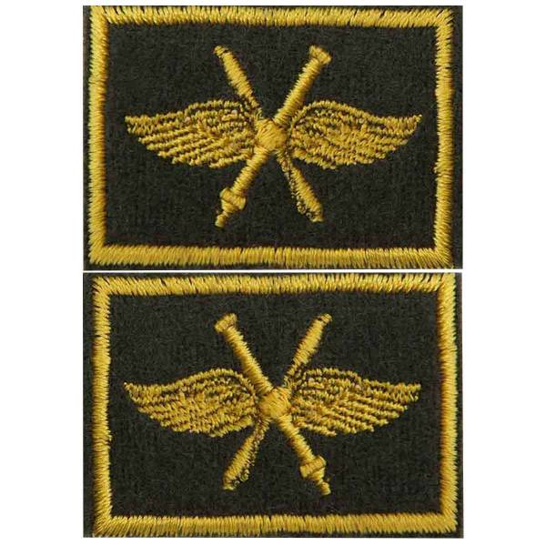 Эмблема ( нашивка знак ) петличная ( петлица ) ВВС вышитая оливковая (2505001) - HAKKI