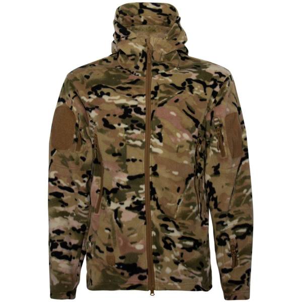 Куртка ( ветровка ) TAC тактическая демисезонная флисовая camo-multi (1105105) - ВОЕНТОРГ ТЫЛОВИК