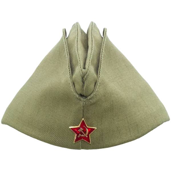 Пилотка военная солдатская СА ВС СССР со звездой уч. ЖХ 385/2 ОСТ В 17-309-74 (1405022) - HAKKI