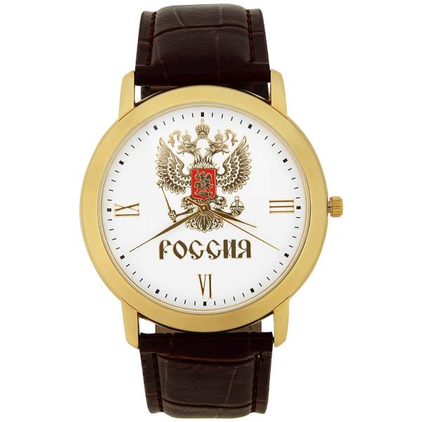 Часы наручные ПОЛЕТ ( POLJOT ) с символикой Россия ( Орел Герб России ) 2035/809.6 (4101126) - HAKKI