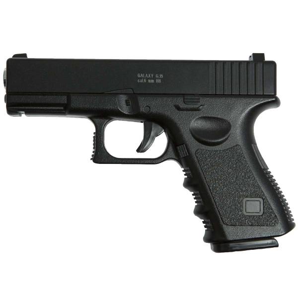 Пистолет GALAXY пневматический страйкбольный Glock 23 магазин 11 шт калибр 6 мм (3219019) - HAKKI