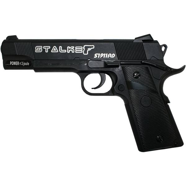 Пистолет пневматический STALKER S1911RD CO2 12 g. 4,5 мм / 177 (3106987) - HAKKI