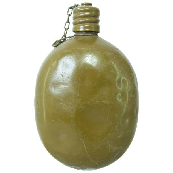 Фляга армейская солдатская уставная сортированная 2 штамп 1973 года оливковая (3407220) - HAKKI