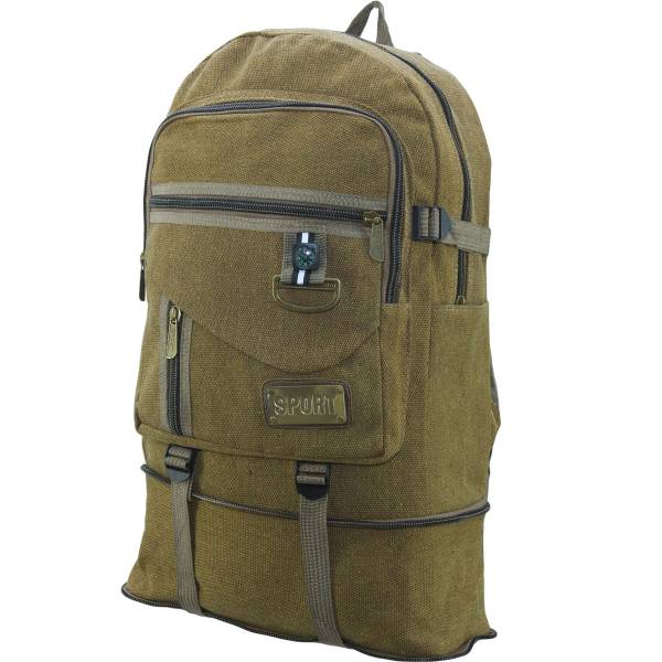 Рюкзак брезентовый Sport 40х32х12 коричневый (3306184) - HAKKI