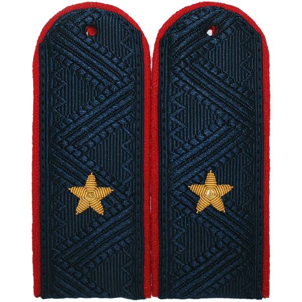 Погоны Полиции ОВД МВД повседневные на китель Генерал-майор ручная вышивка золото 5% (2205001) - HAKKI