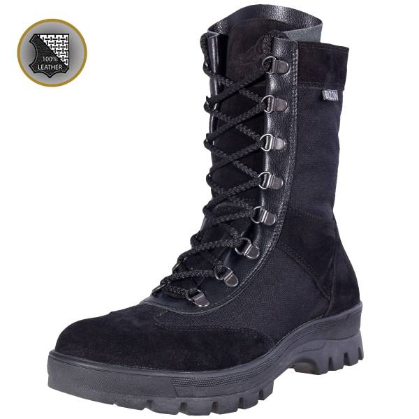 Ботинки с высоким берцем ( берцы ) BIZON ( БИЗОН ) Спартак СП-13 облегченные черные (1502385) - ВОЕНТОРГ ТЫЛОВИК