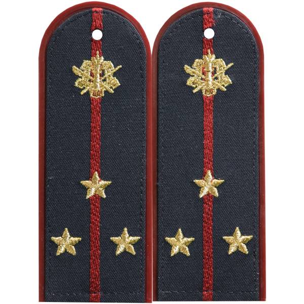 Погоны ФСИН ( УИС ) повседневные на куртку ( китель ) Старший лейтенант с эмблемой машинная вышивка пластик (2212039) - HAKKI