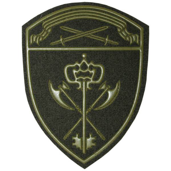 Нашивка ( шеврон ) на рукав ФСВНГ ( Росгвардия ) Северо-Западный округ в/ч обеспечение деятельност полевая 7,5х10 пластизолевая оливковая (2503688) - HAKKI