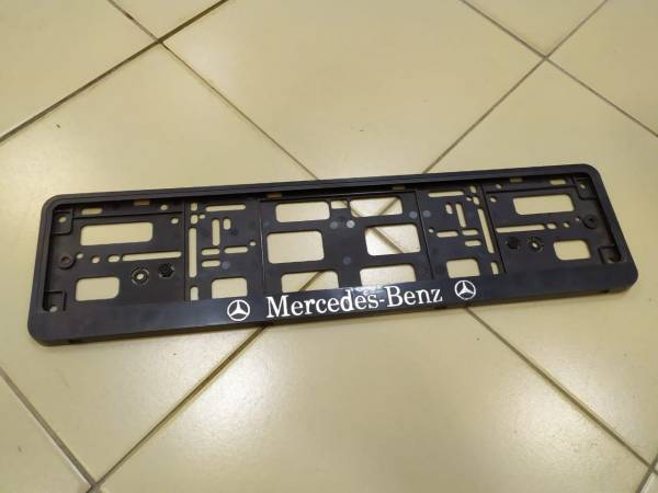 Авторамка ( рамка ) для номера Mercedes-Benz ( Мерседес-Бенз ) рельеф серебро (9100004) - HAKKI