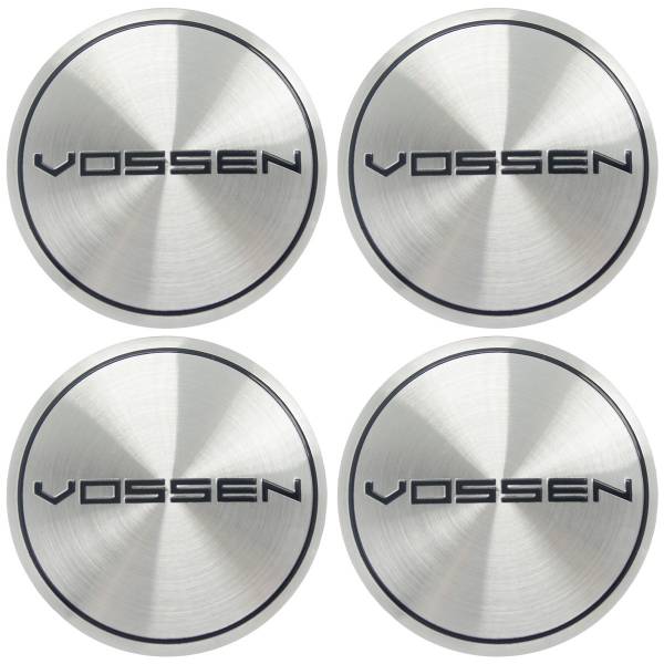 Наклейки на диски литые автомобиля VOSSEN D-56 мм серебристые (12050027)