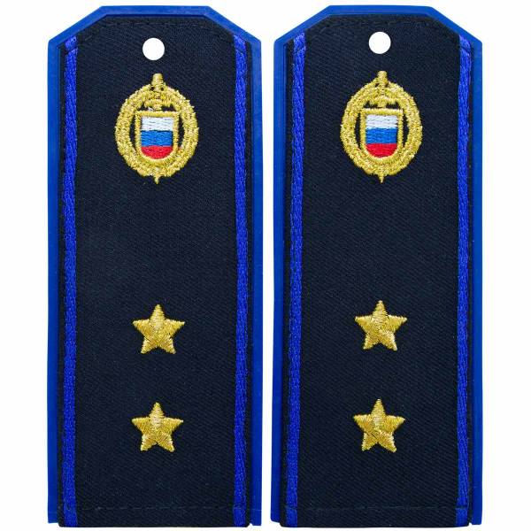 Погоны ФСО повседневные на куртку Прапорщик с эмблемой машинная вышивка пластик (2225006) - HAKKI