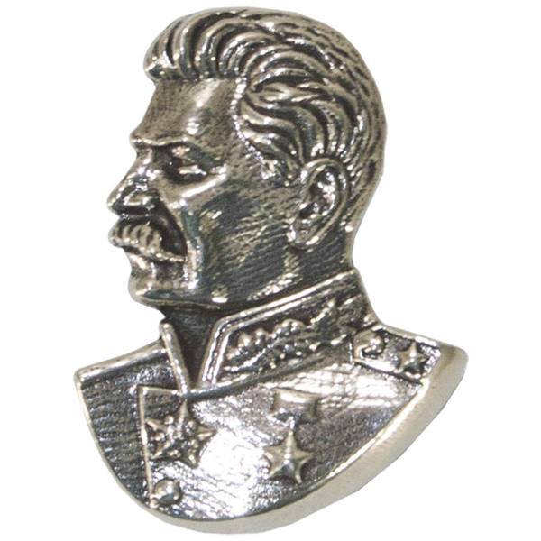 Знак фрачный из серии известные личности - Иосиф Виссарионович Сталин бронзовый (2302988) - HAKKI