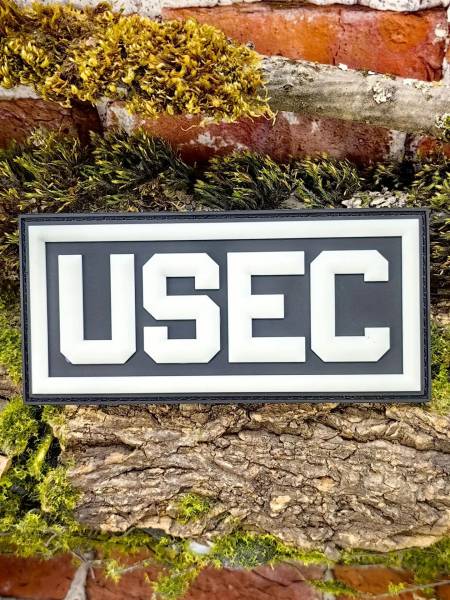 Нашивка ( шеврон патч patch ) тактическая USEC 3D PVC на липучке 12х5,5 черная (2504436) - HAKKI