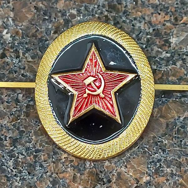 Кокарда Морская пехота СССР с эмалью золотистая (2105028) - HAKKI