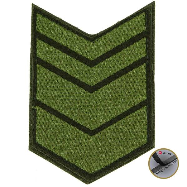 Знак - годичка ( нашивка шеврон) нарукавный за выслугу лет ( по годам службы ) 12 лет полевой вышитый на липучке (2508062) - HAKKI
