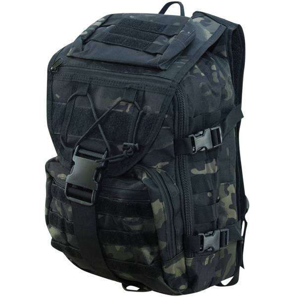 Рюкзак TAC тактический Combat MOLLE 30х45х25 38 л камуфлированный camo-multi черный (3306036) - HAKKI