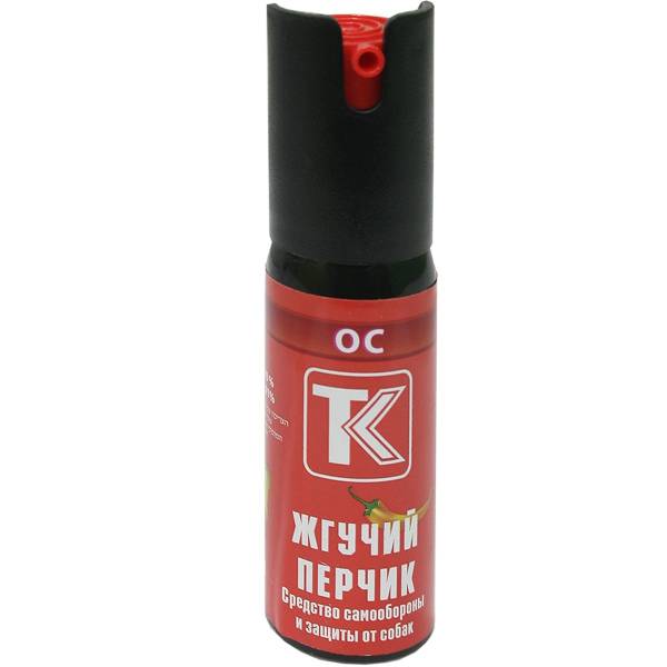 Средство самообороны ( газовый баллончик ) ТехКрим Жгучий перчик защита от собак 25 мл (3102010) - HAKKI