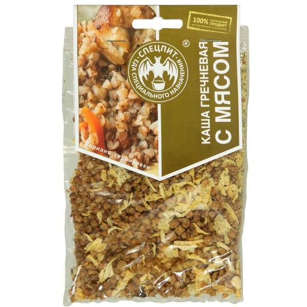 Каша СПЕЦПИТ гречневая с мясом 70 г на 1 порцию (3312954) - ВОЕНТОРГ ТЫЛОВИК
