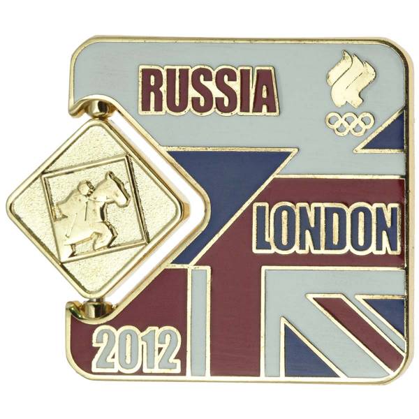 Значок ( знак ) олимпийский Лондон / London 2012 команда России Конный спорт / Equestrain коллекционный на пимсе (2308019) - HAKKI