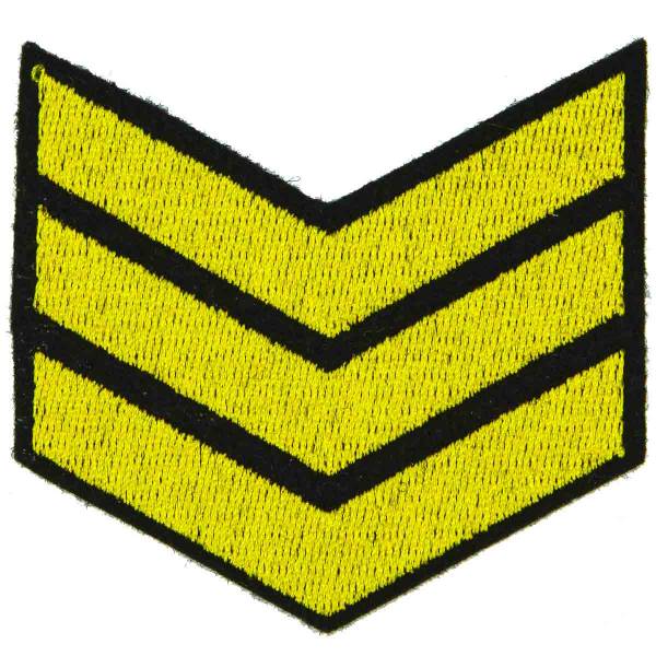 Знак - годичка ( нашивка шеврон ) нарукавный за выслугу лет ( по годам службы ) 3 года вышитый (2508028) - HAKKI