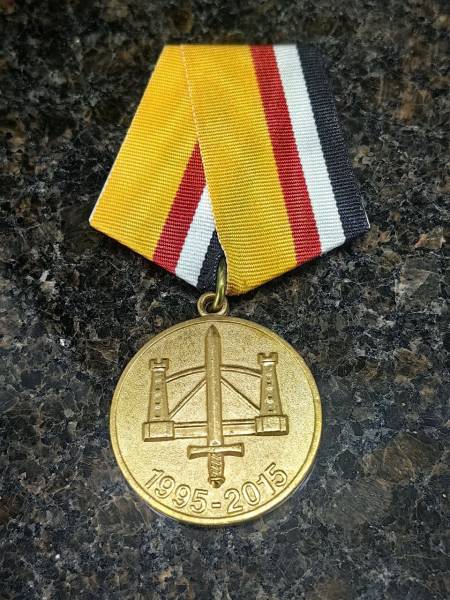 Медаль 58 общевойсковая армия 1995 - 2015 (2401996) - HAKKI