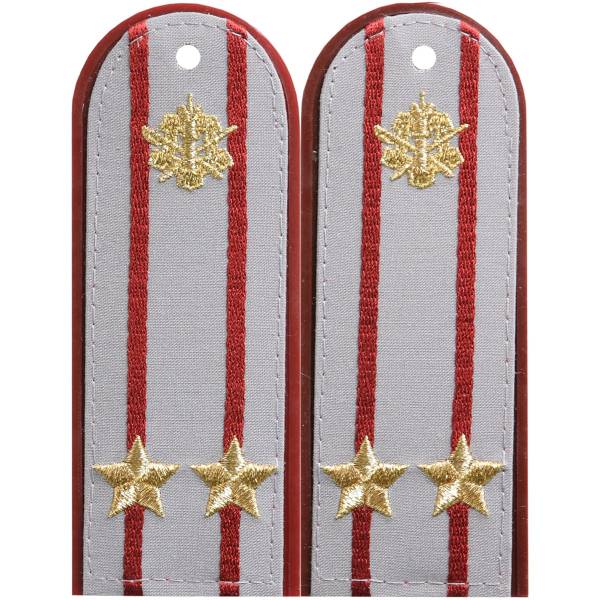 Погоны ФСИН ( УИС ) повседневные на рубашку Подполковник с эмблемой машинная вышивка пластик (2212044) - HAKKI