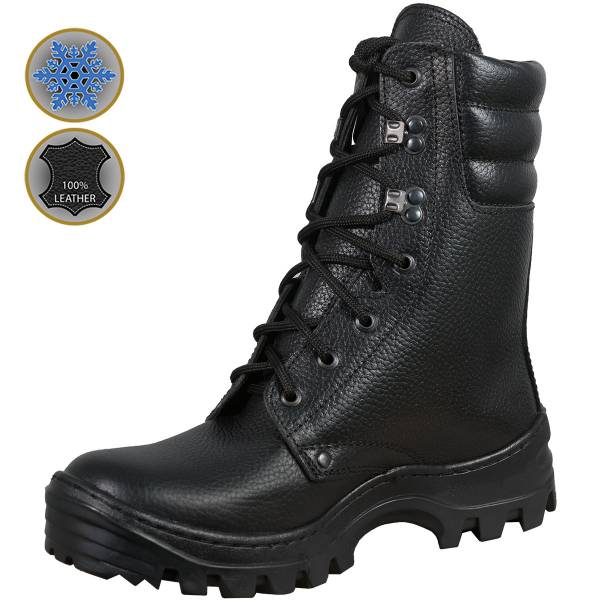 Ботинки с высоким берцем ( берцы ) GARSING ( ГАРСИНГ ) CORPORAL FUR 0830 зимние черные (1502705) - HAKKI