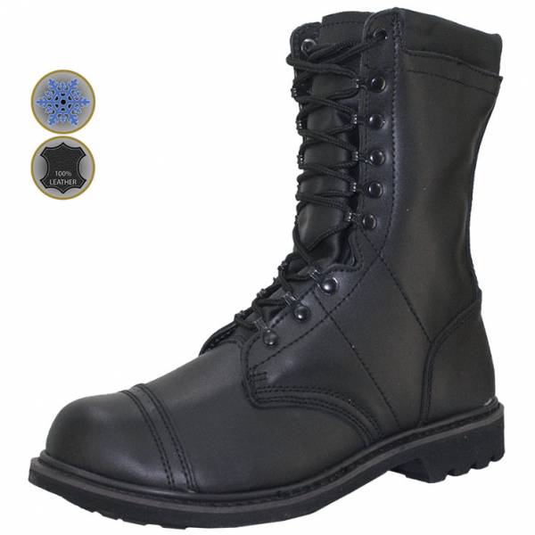 Ботинки с высоким берцем ( берцы ) Альпинист ( Alpine ) Commander 333 /3 зимние черные (1502835) - HAKKI