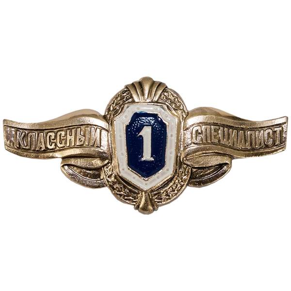 Знак нагрудный Классность рядового состава 1 класс булавка (2301997) - HAKKI