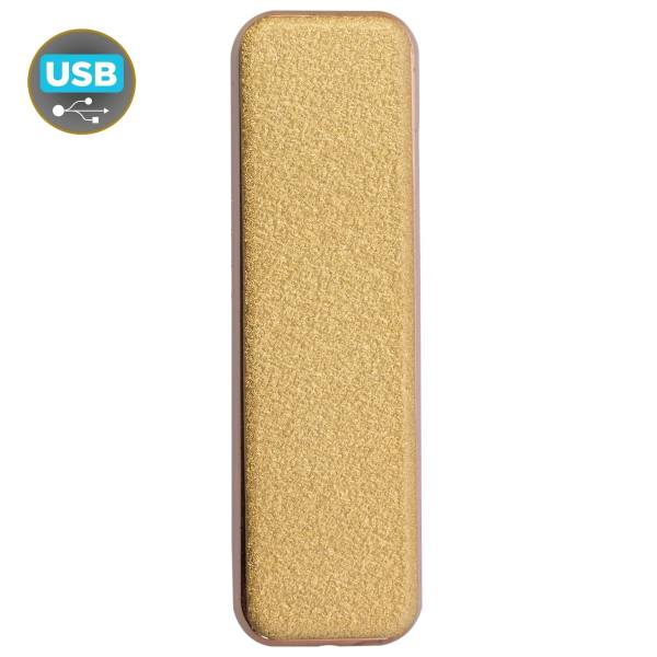 Зажигалка Lighter электронная с зарядкой от USB золотистая (4403310) - HAKKI