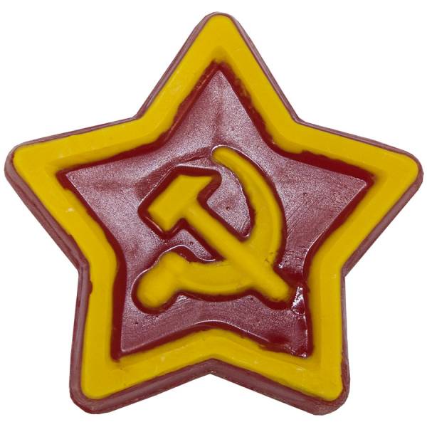 Мыло ручной работы ( авторское ) Звезда СССР ( серп и молот ) (4804993) - HAKKI