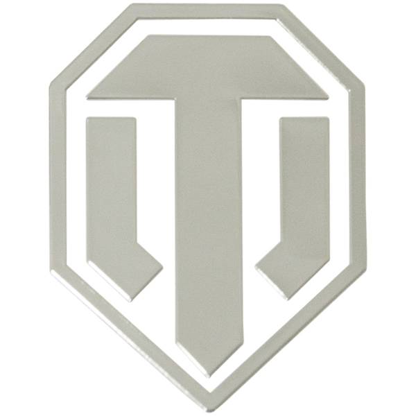 Наклейка металлизированная World of Tanks Эмблема 3,5х4 (4420048) - HAKKI