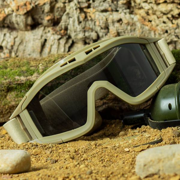 Очки защитные TAC тактические Revision Goggles со сменными линзами койот (3208008) - HAKKI