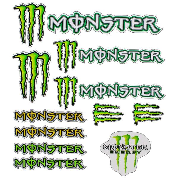 Комплект наклеек на авто виниловых светоотражающих MONSTER (12014024)