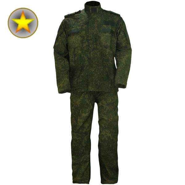 Костюм ( камуфляж ) для военнослужащих ВКБО ( ВКПО ) камуфлированный летний уставной цифра зеленая (1107930) - HAKKI