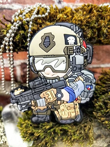 Нашивка ( шеврон патч patch ) тактическая ШТУРМОВИК 3D PVC на липучке 6х7 (2504371) - HAKKI
