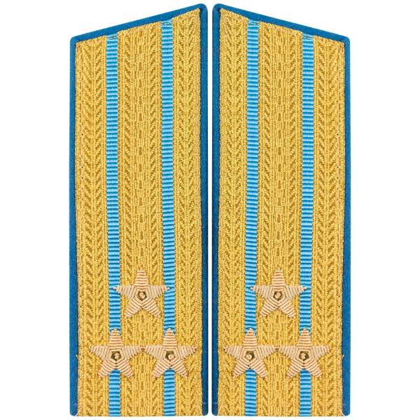 Погоны ВДВ / ВКС парадные на китель Полковник скос р/в галун (2203020) - HAKKI