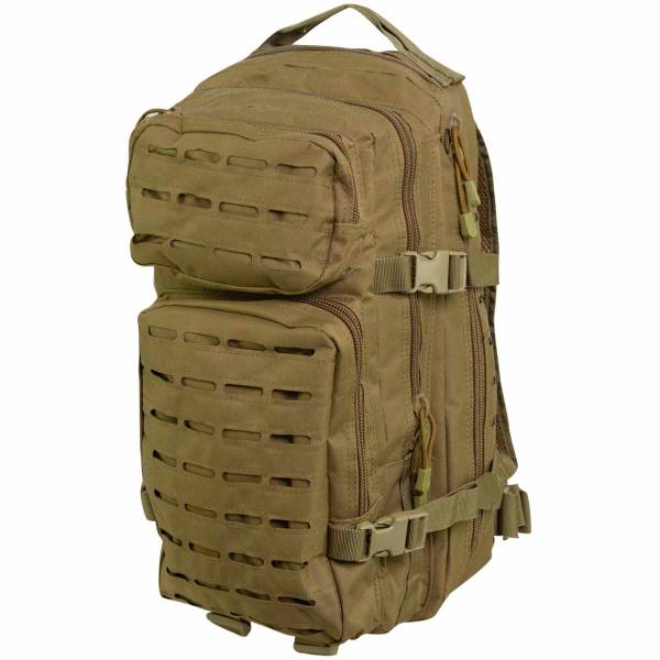 Рюкзак TAC тактический Assault Laser Cut MOLLE 22х46х30 30 л коричневый (3306026) - HAKKI