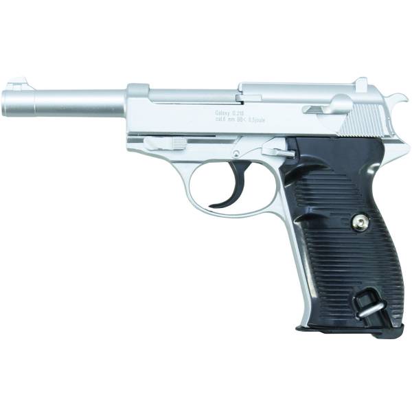 Пистолет GALAXY пневматический страйкбольный Walther P38 магазин 13 шт калибр 6 мм (3219047) - ВОЕНТОРГ ТЫЛОВИК