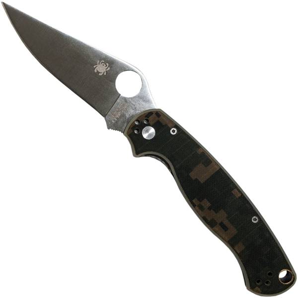 Нож складной Spyderco с клипсой CPM S30V цифра зеленая (3914016)  - HAKKI