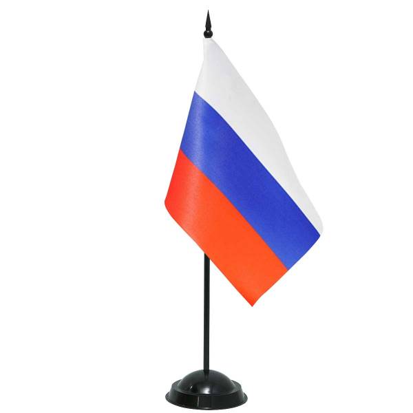 Подставка ( флагшток ) настольная для 1 флага 15х22 330 мм пластик черная (4707002)  - HAKKI