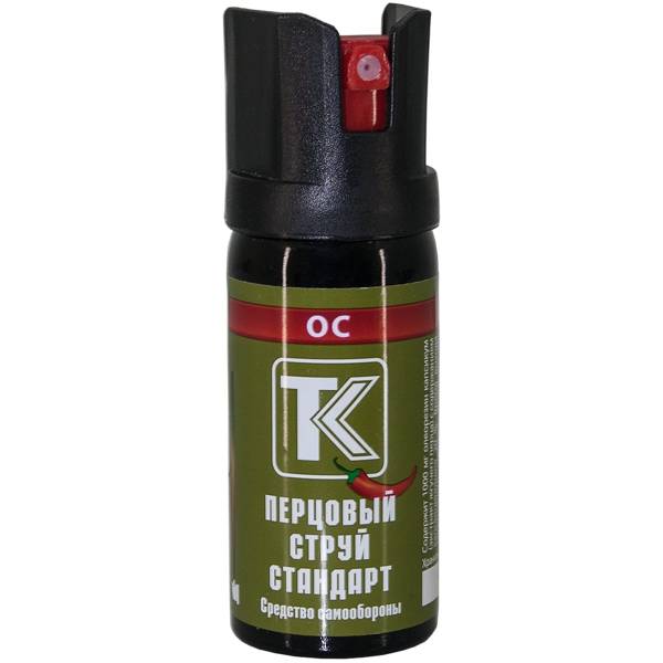 Средство самообороны ( газовый баллончик ) ТехКрим Перцовый Струй Стандарт струйный 65 мл (3102994) - HAKKI