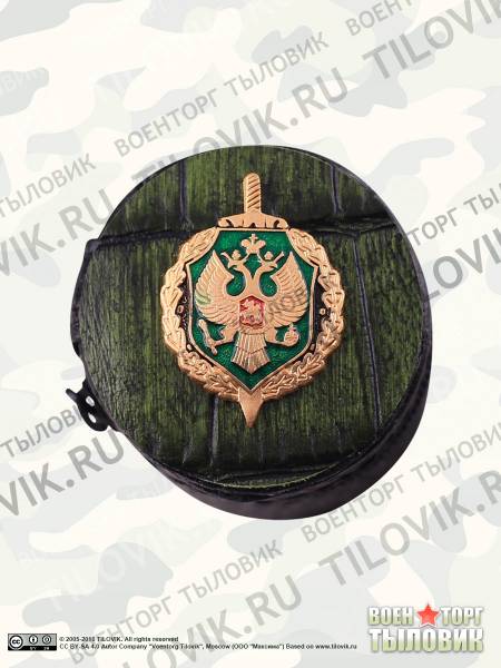 Набор подарочный стопки ( рюмки ) с символикой Пограничная служба ФСБ в чехле 4х30 мл (4630124) - HAKKI