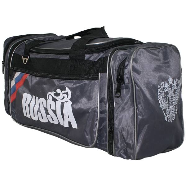 Сумка раздвижная  боковым карманом триколор Россия / Russia  55х35х25 50 л 10м синяя (3310968) - HAKKI