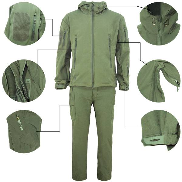 Костюм TAC Softshell мембранный ветровлагозащитный оливковый (1107883) - ВОЕНТОРГ ТЫЛОВИК