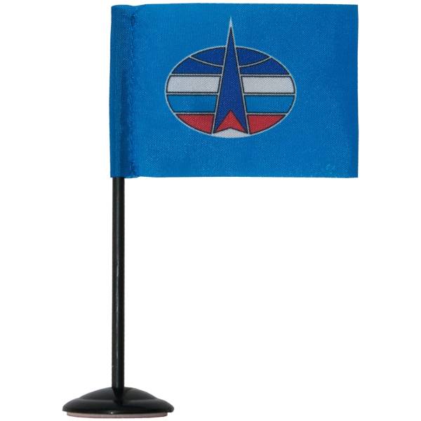 Флаг мини Космические войска на подставке 4х7 (4706039) - HAKKI